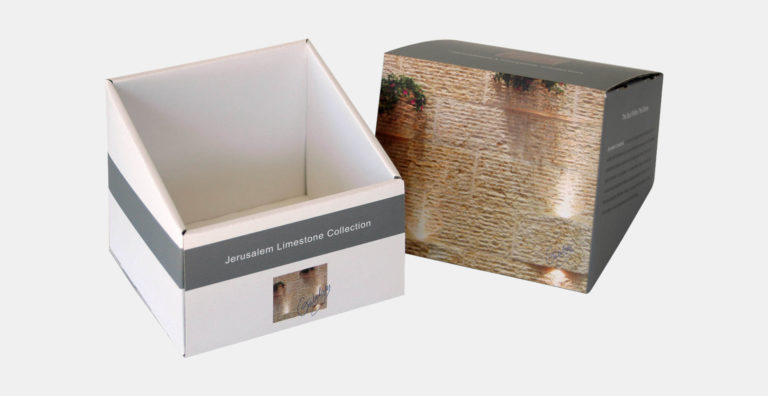 מארז קופסא ממותג בהתאמה אישית עבור דוגמאות שונות, חיתוך צורני, הרכבת קופסא בקיפול ללא הדבקות, קרטון גלי